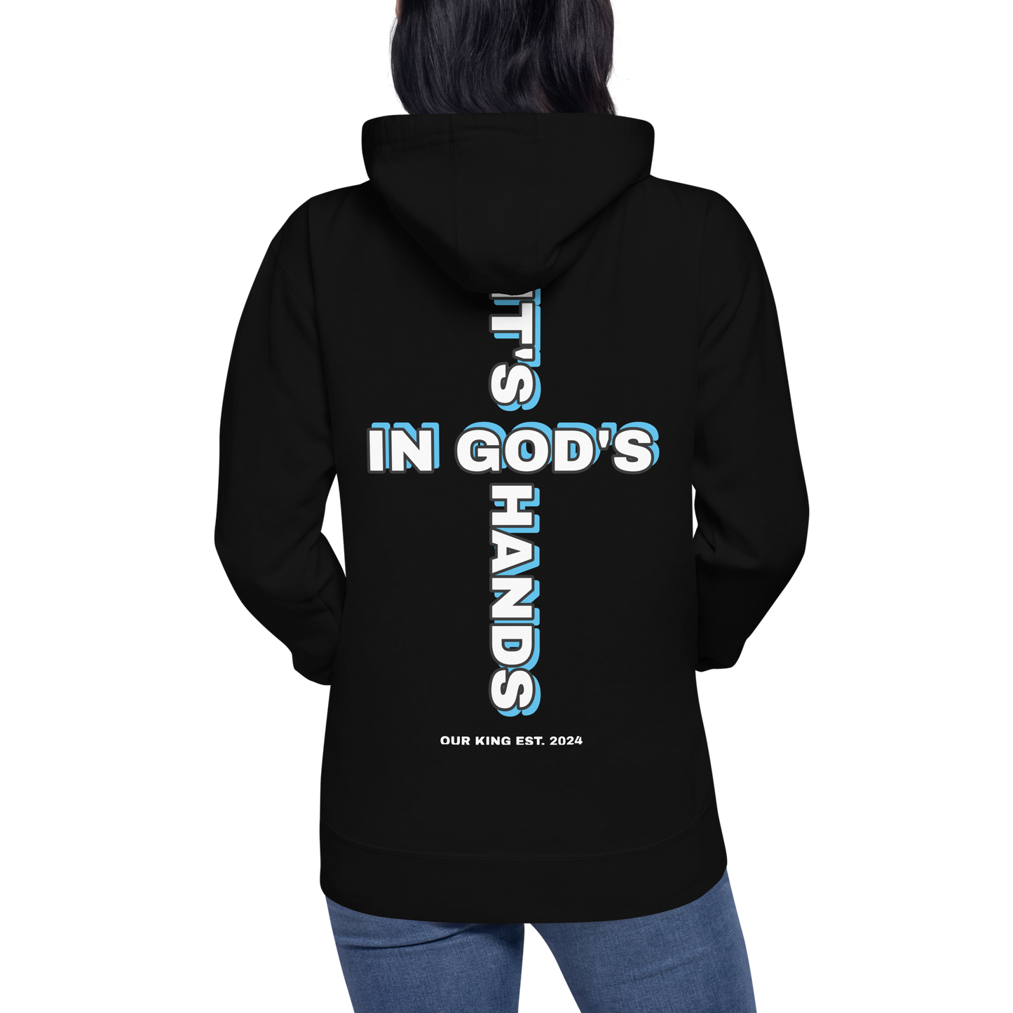 In God's Hands Hoodie-Black