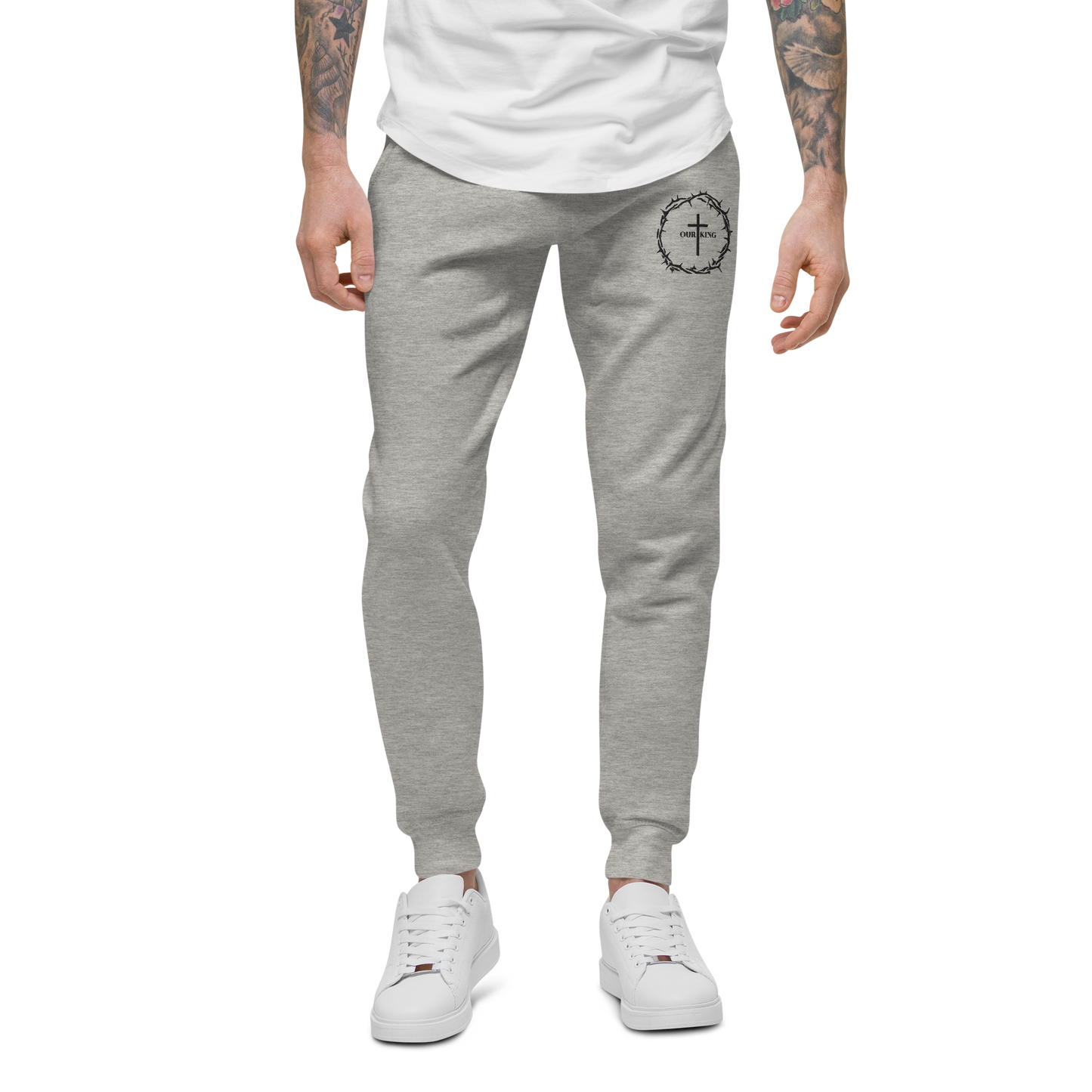 Classic Our King Sweatpants-Grey
