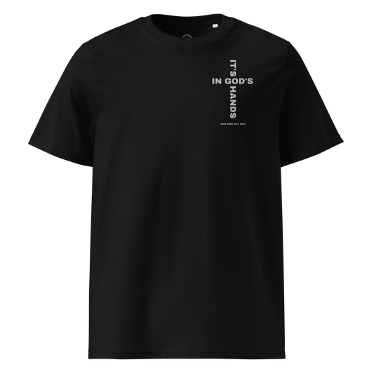 In God's Hands Tee-Black/Grey